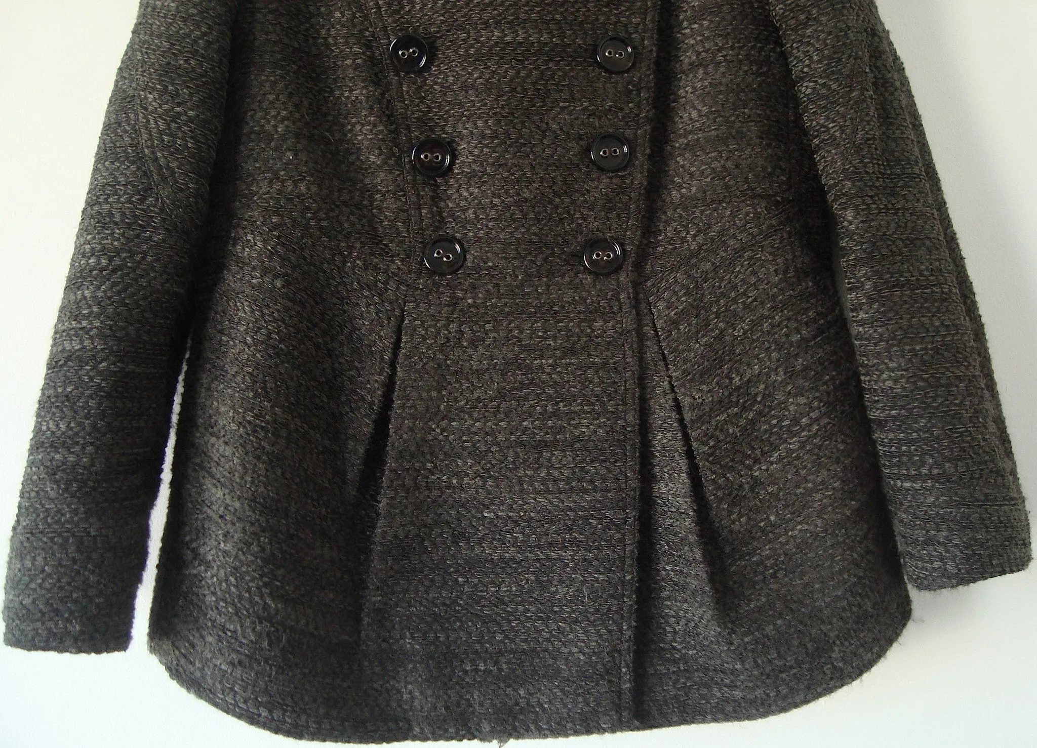 2008 Embroidered Peplum Peacoat