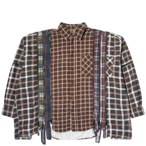 7 CUTS ZIPPED WIDE FLANNEL SHIRT SS21 5