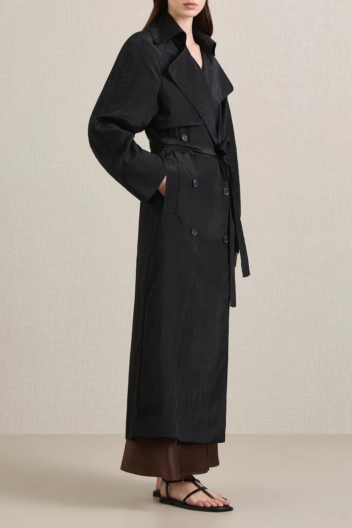 A Emery Ives Trench in Black