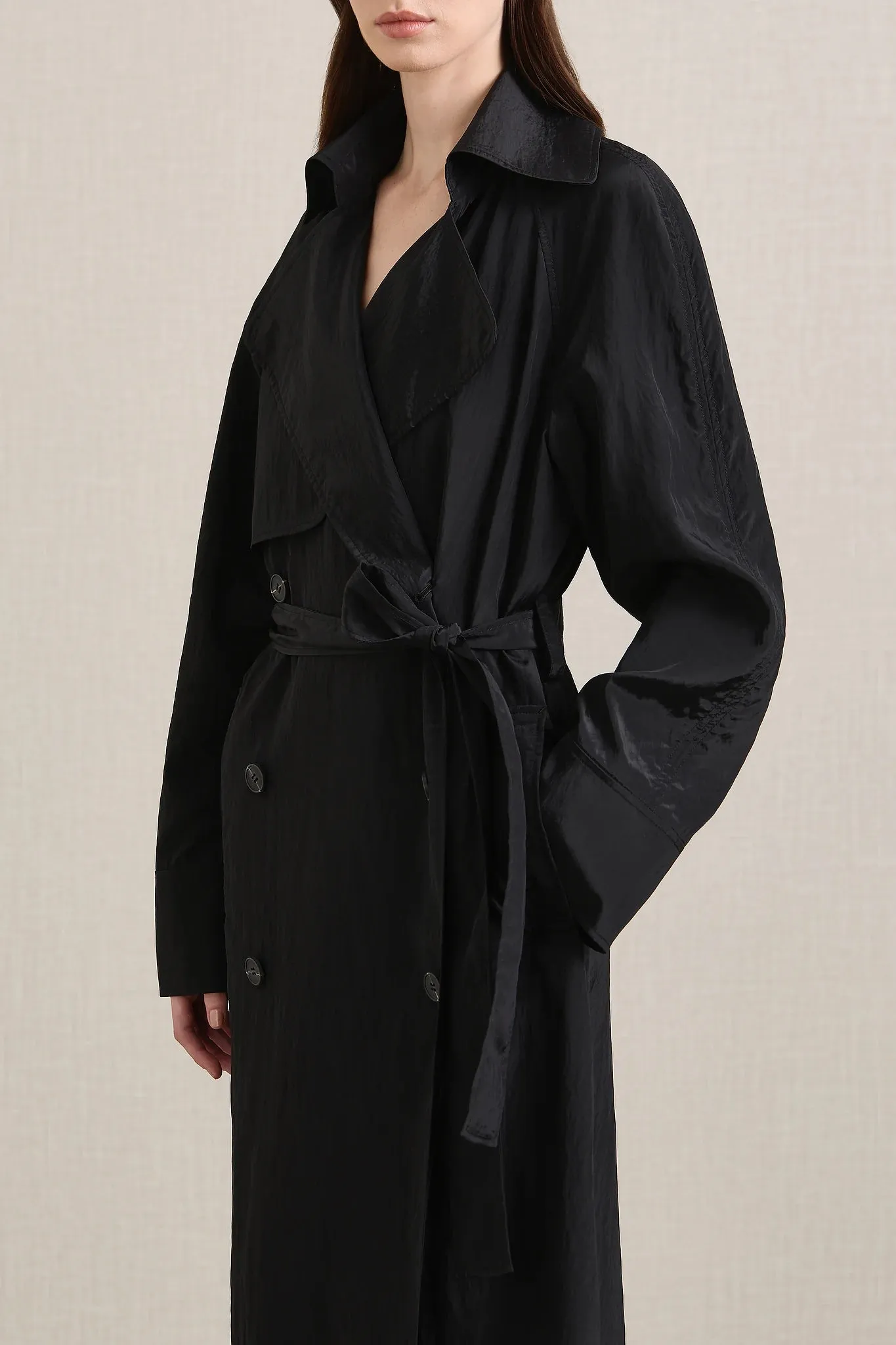 A Emery Ives Trench in Black