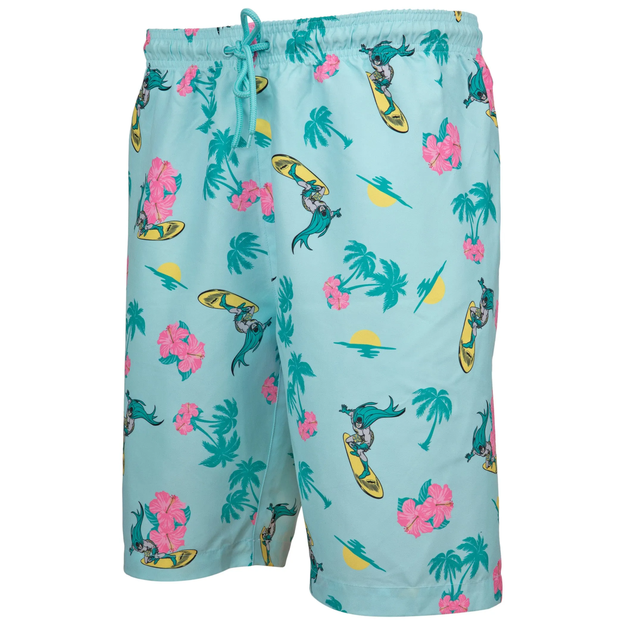 Batman Classic Floral Surf Board Shorts