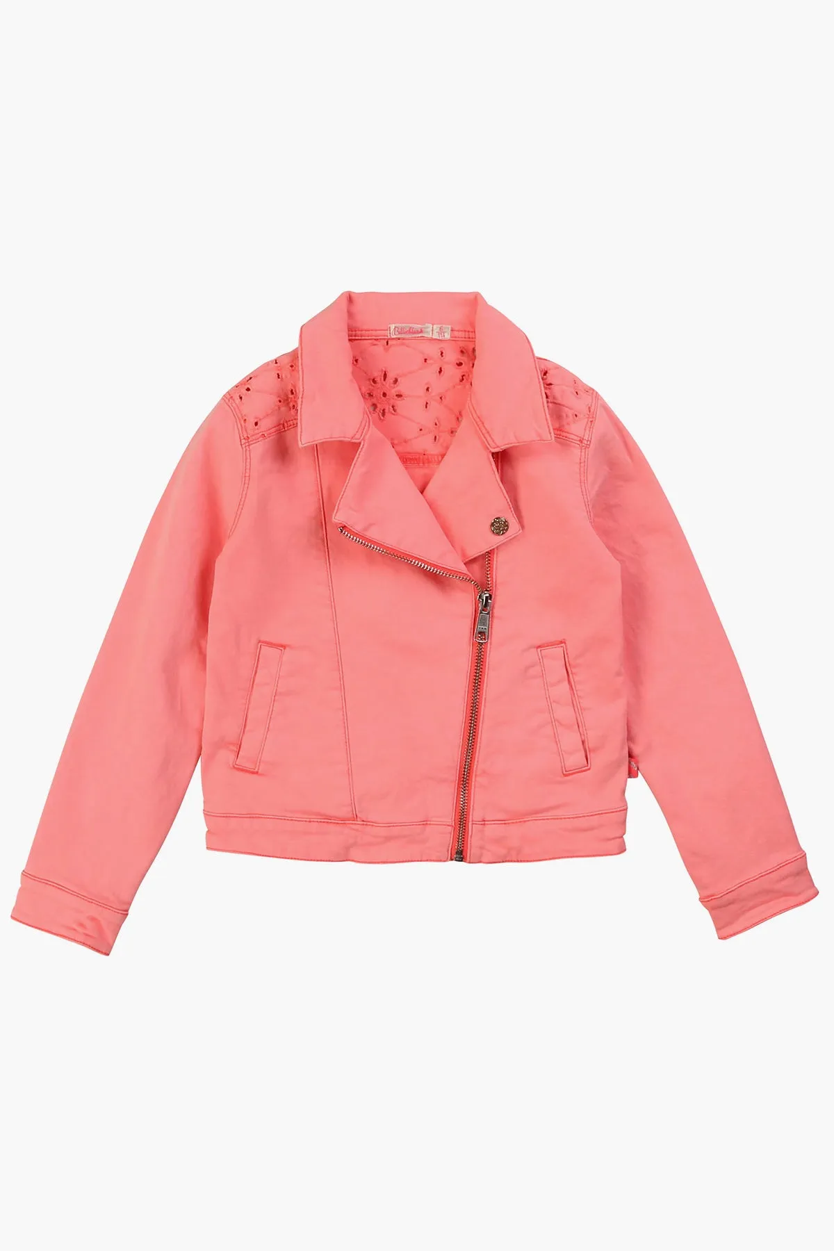 Billieblush Twill Girls Biker Jacket