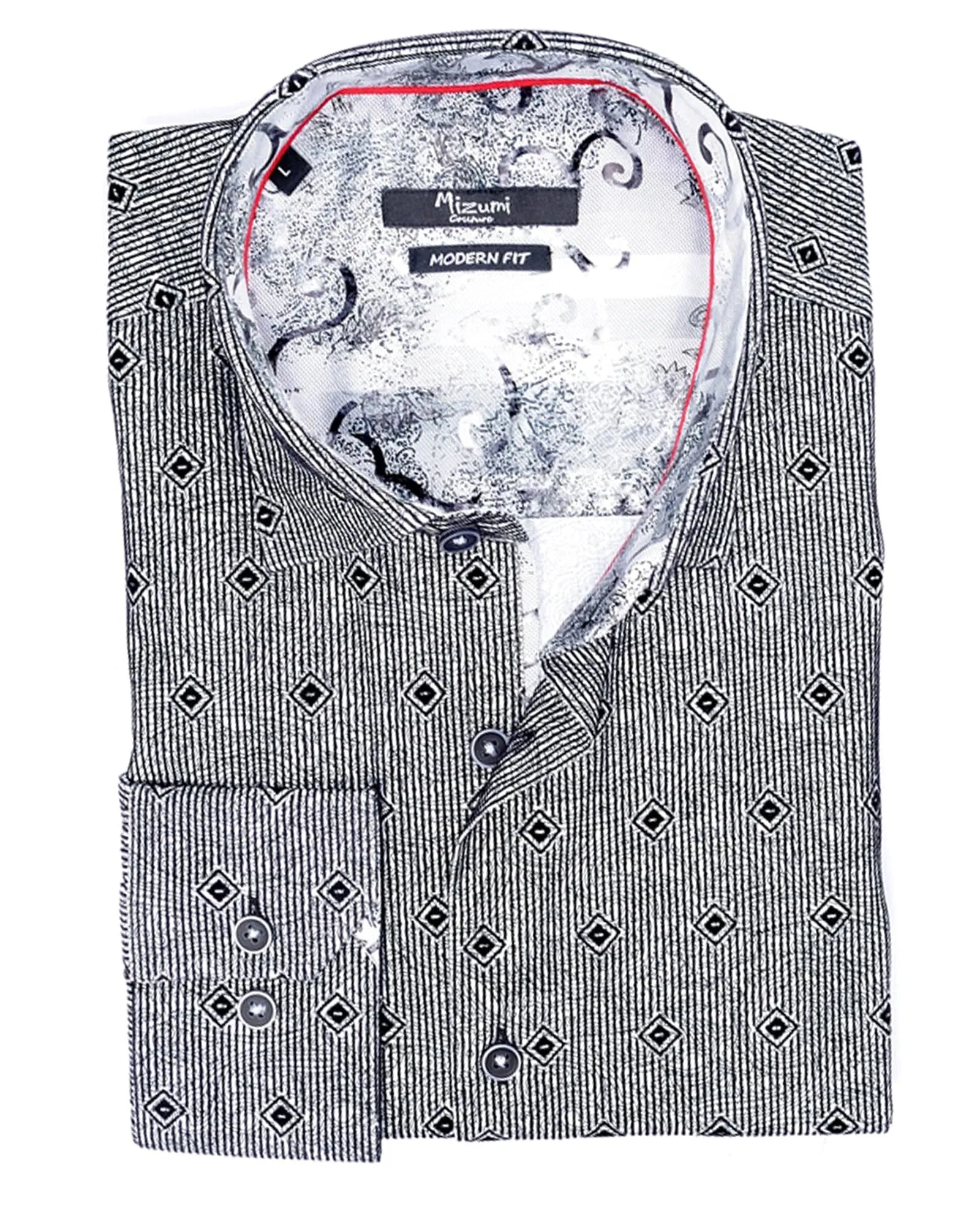 Black & White Foulard Sport Shirt