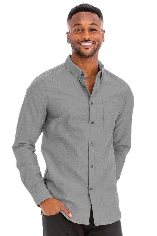 Business Casual Long Sleeve Shirts for Men