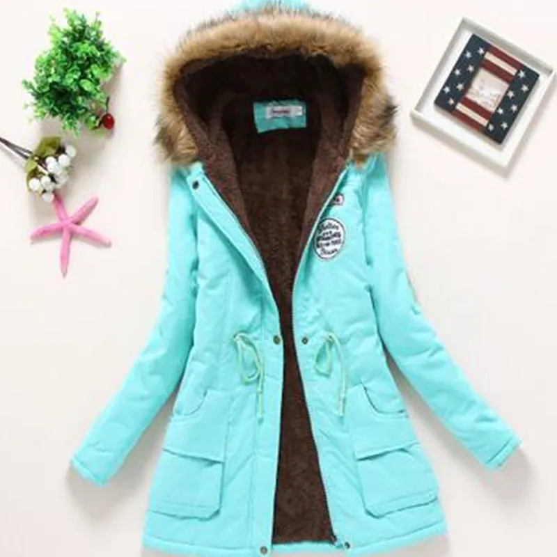 Casual Solid Long Parka