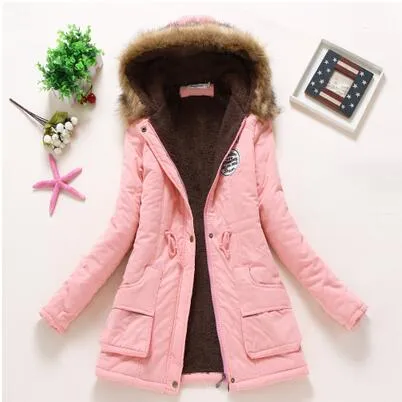 Casual Solid Long Parka