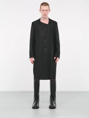 Collarless Coat (AC32-005-BLACK)