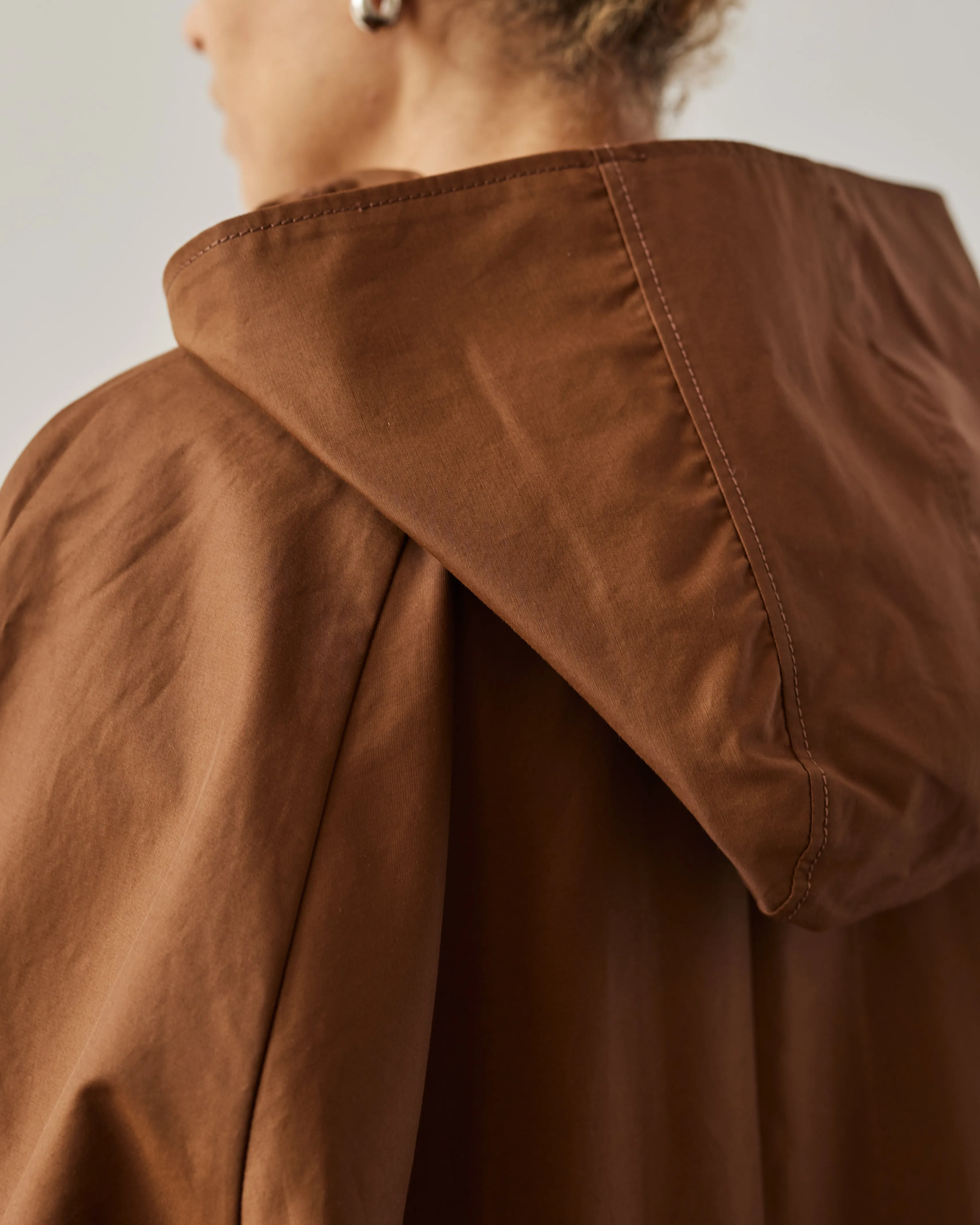 Cordera Hooded Trench, Brown