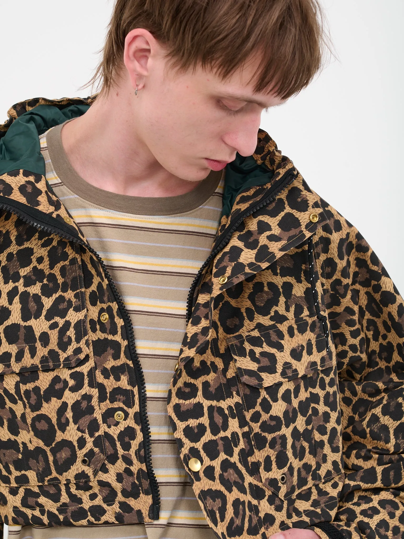 Cross Leopard Gale Parka (K2303LJ042-BROWN)