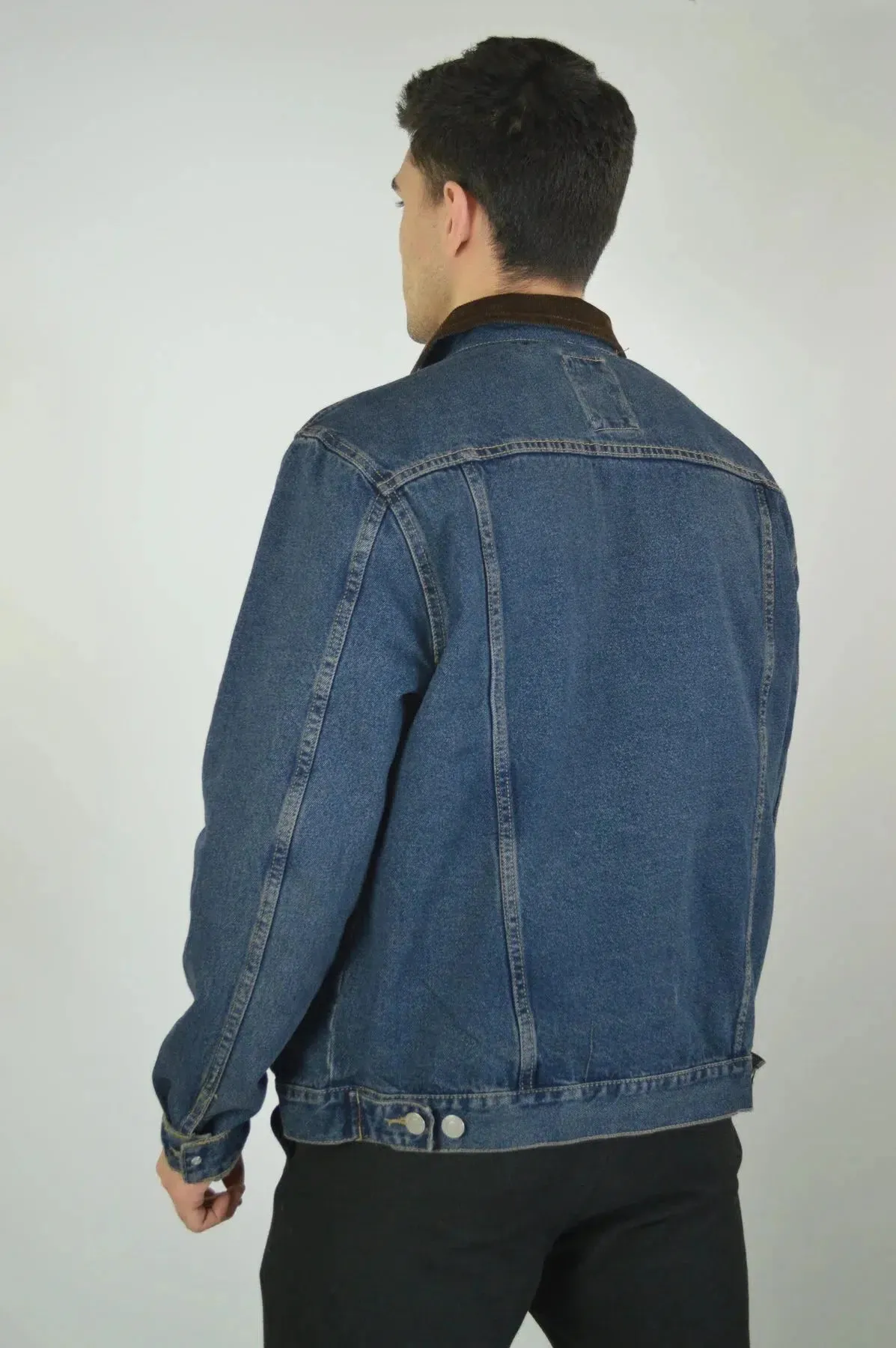 Denim Jacket Cord Collar