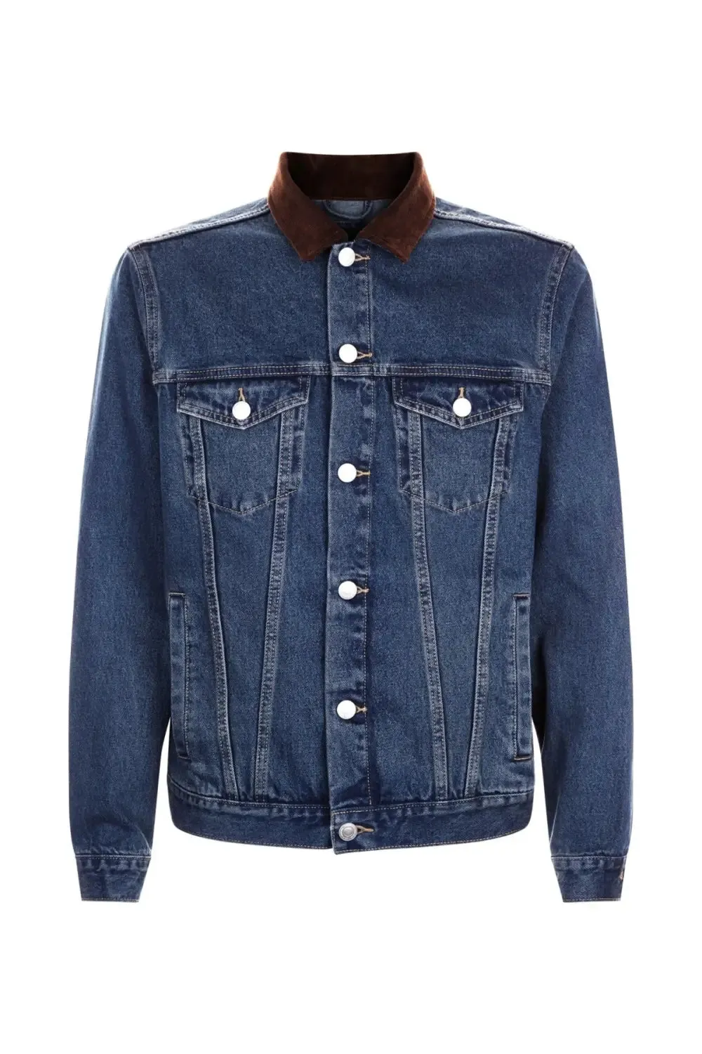 Denim Jacket Cord Collar