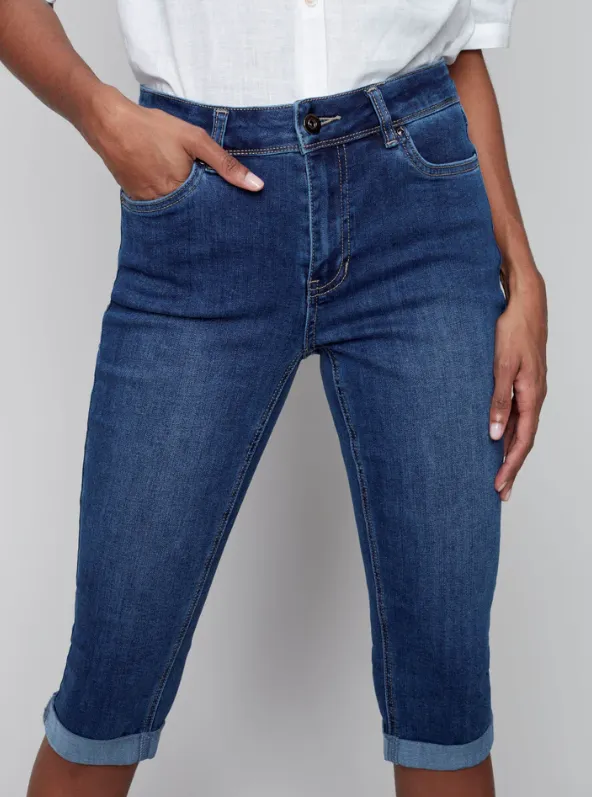 Denim Pedal Pusher Pant