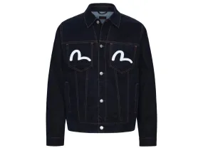 Evisu Kamon & Seagull Embroidery Regular Fit Denim Jacket