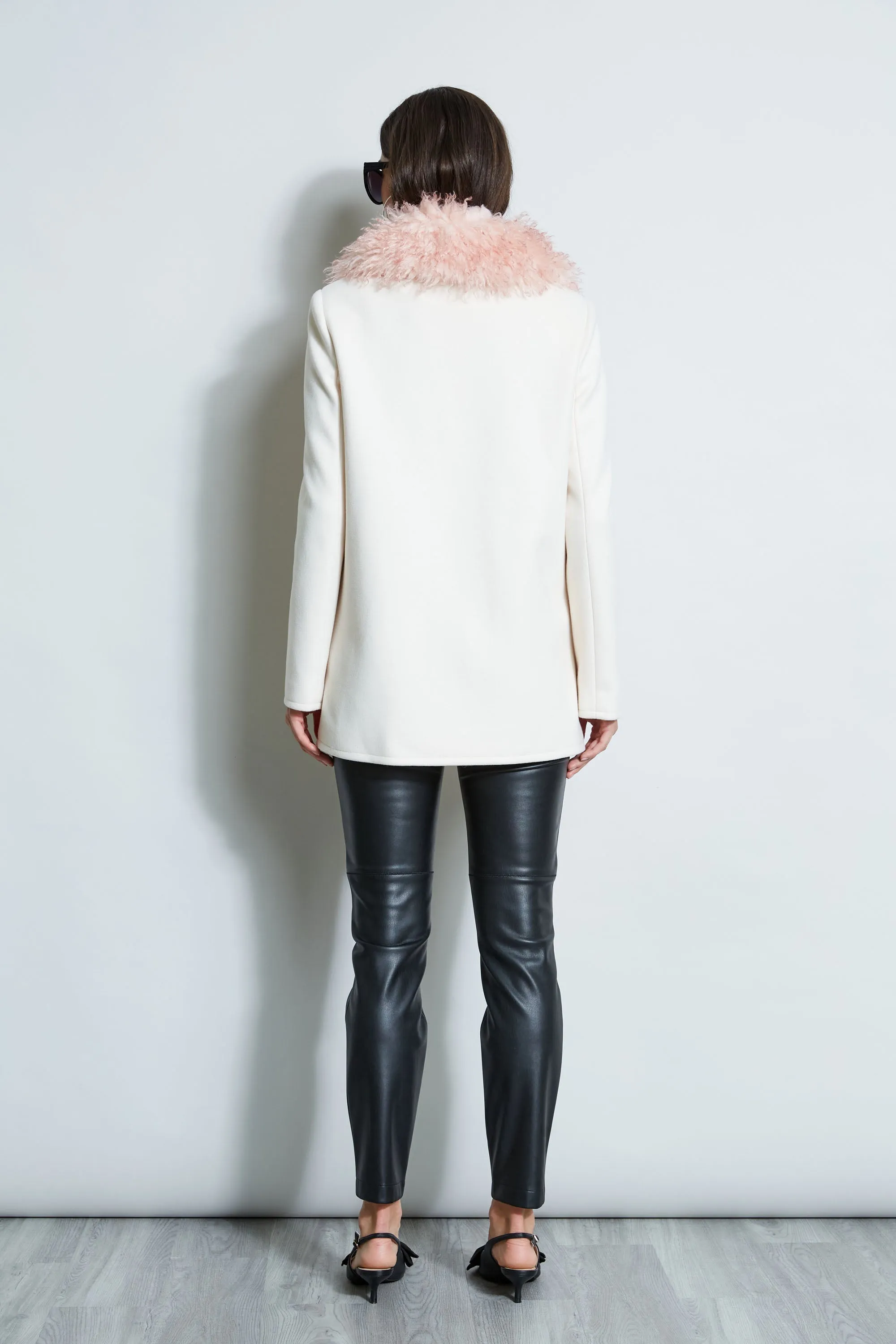 Faux Fur Collar Peacoat