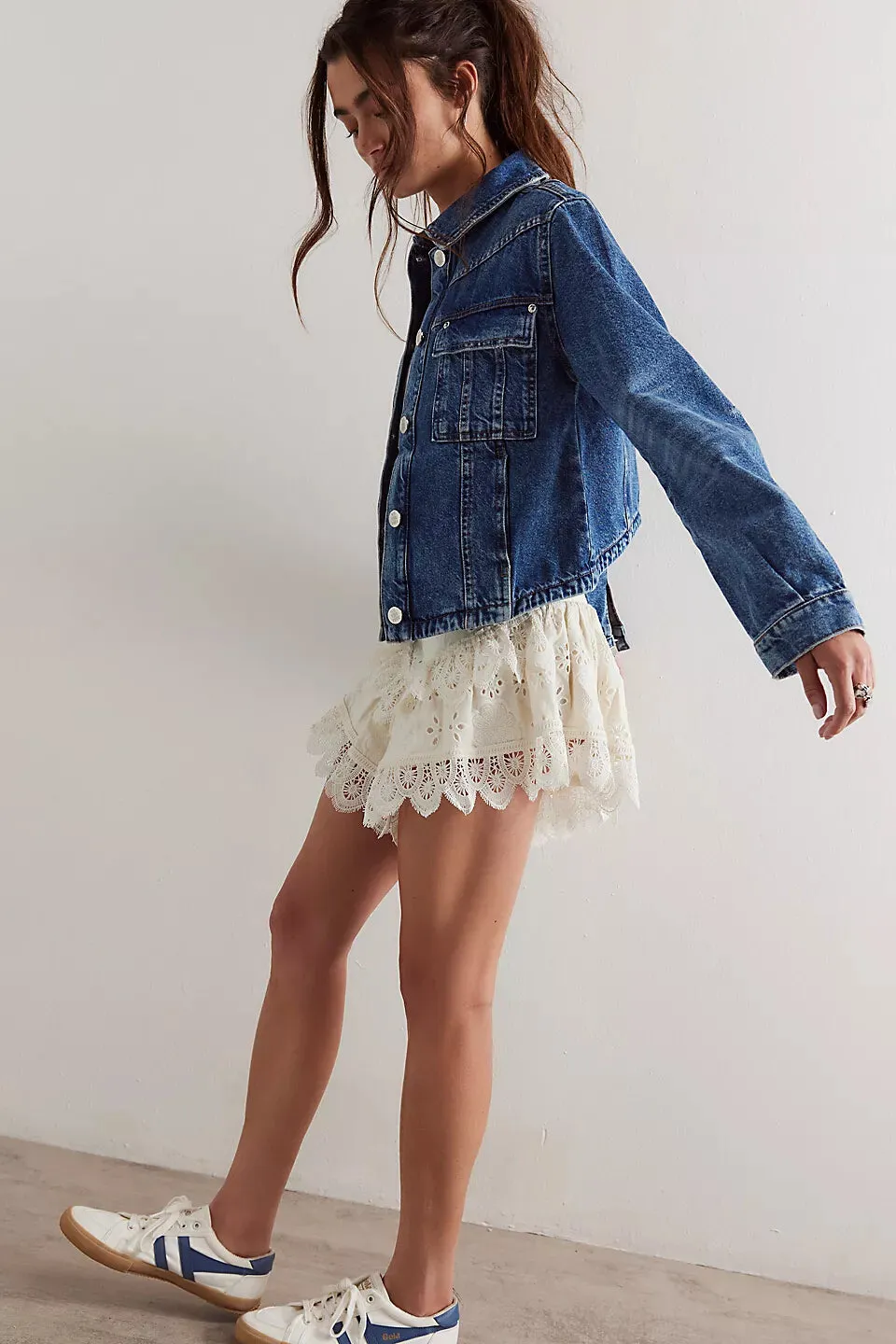 Free People Jade Denim Jacket in High Dive