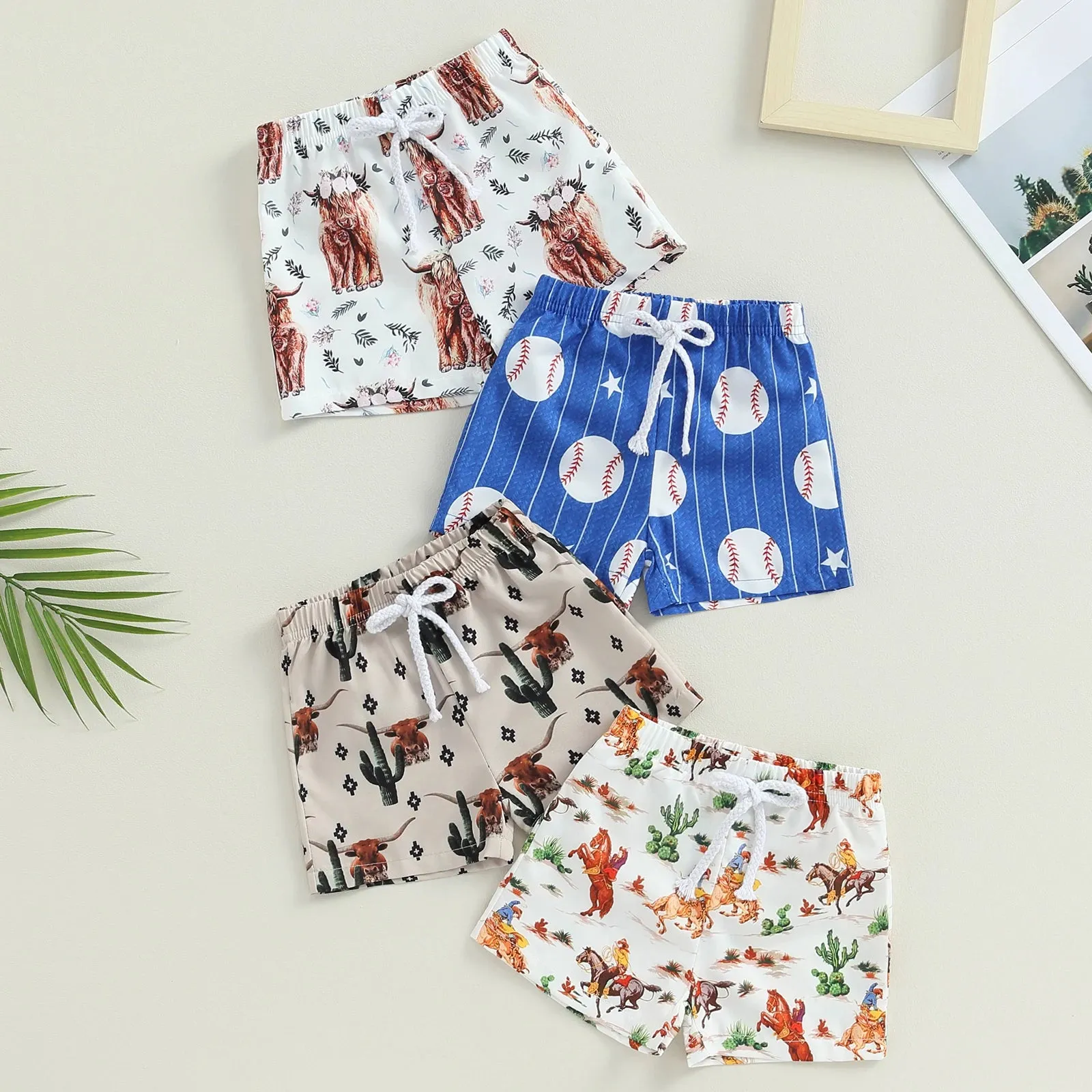 Fun Print - Boys Board Shorts 0-4 years