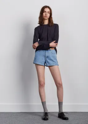 High Standard Stone Denim Shorts