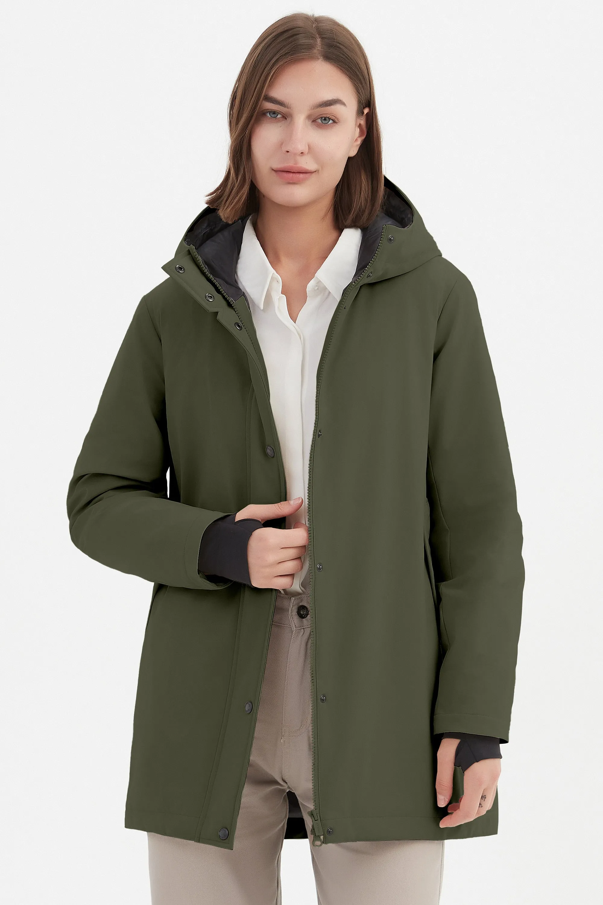 Hooded Winter Long Down Parka