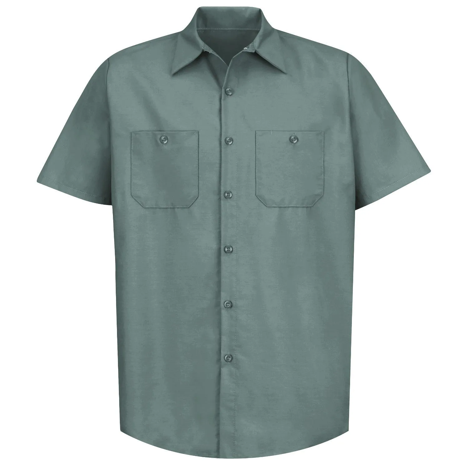 Industrial Work Shirt Short Sleeve - Light Green