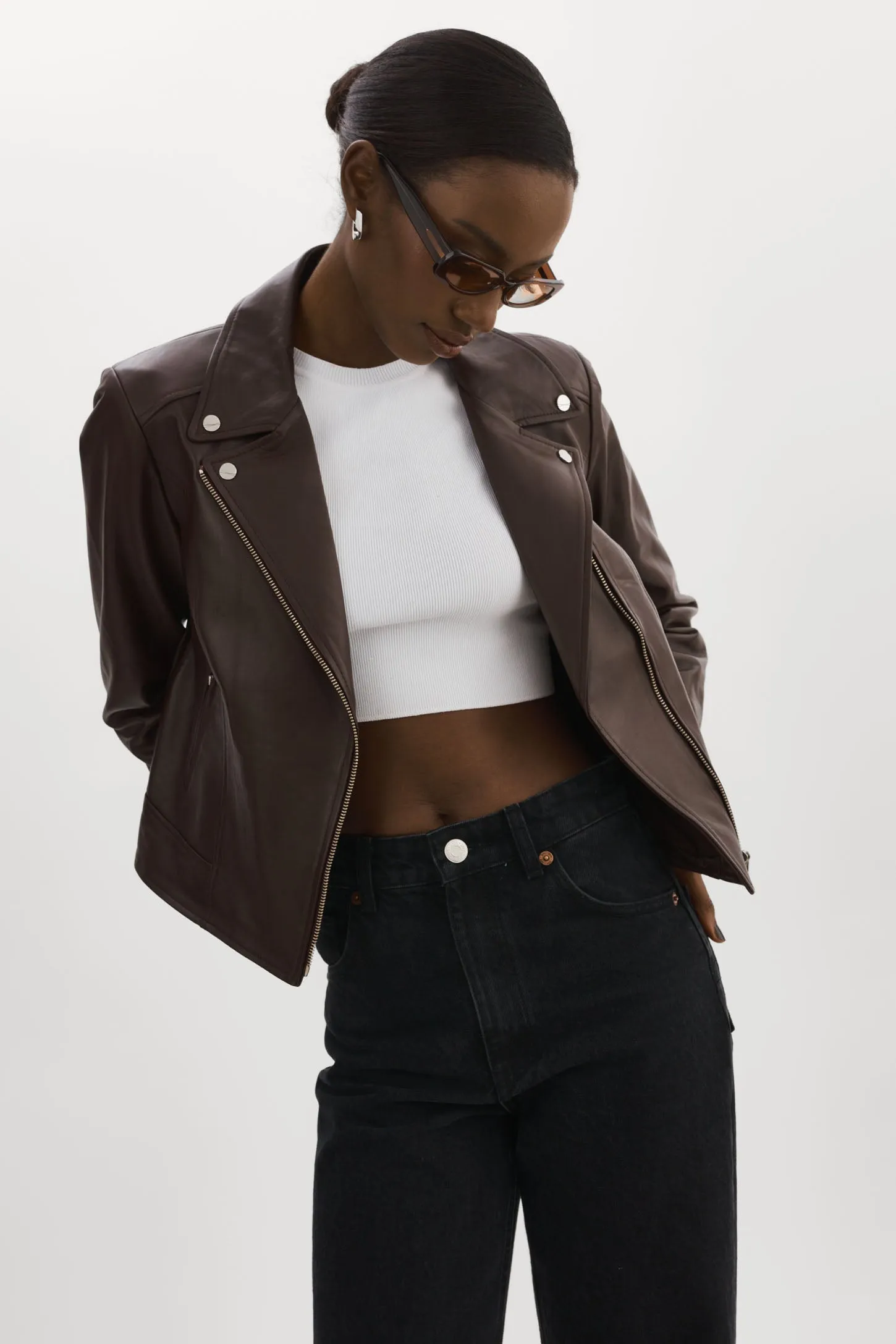 KELSEY | Leather Biker Jacket