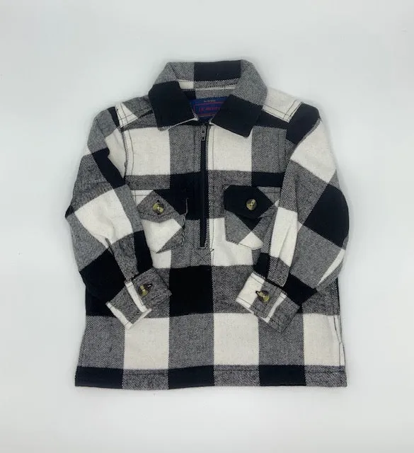 Kids Flannel Shirt 1/4 Zip