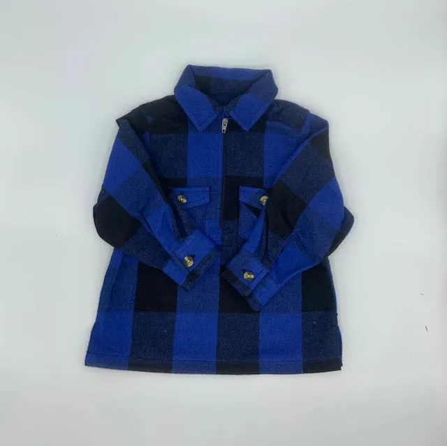 Kids Flannel Shirt 1/4 Zip