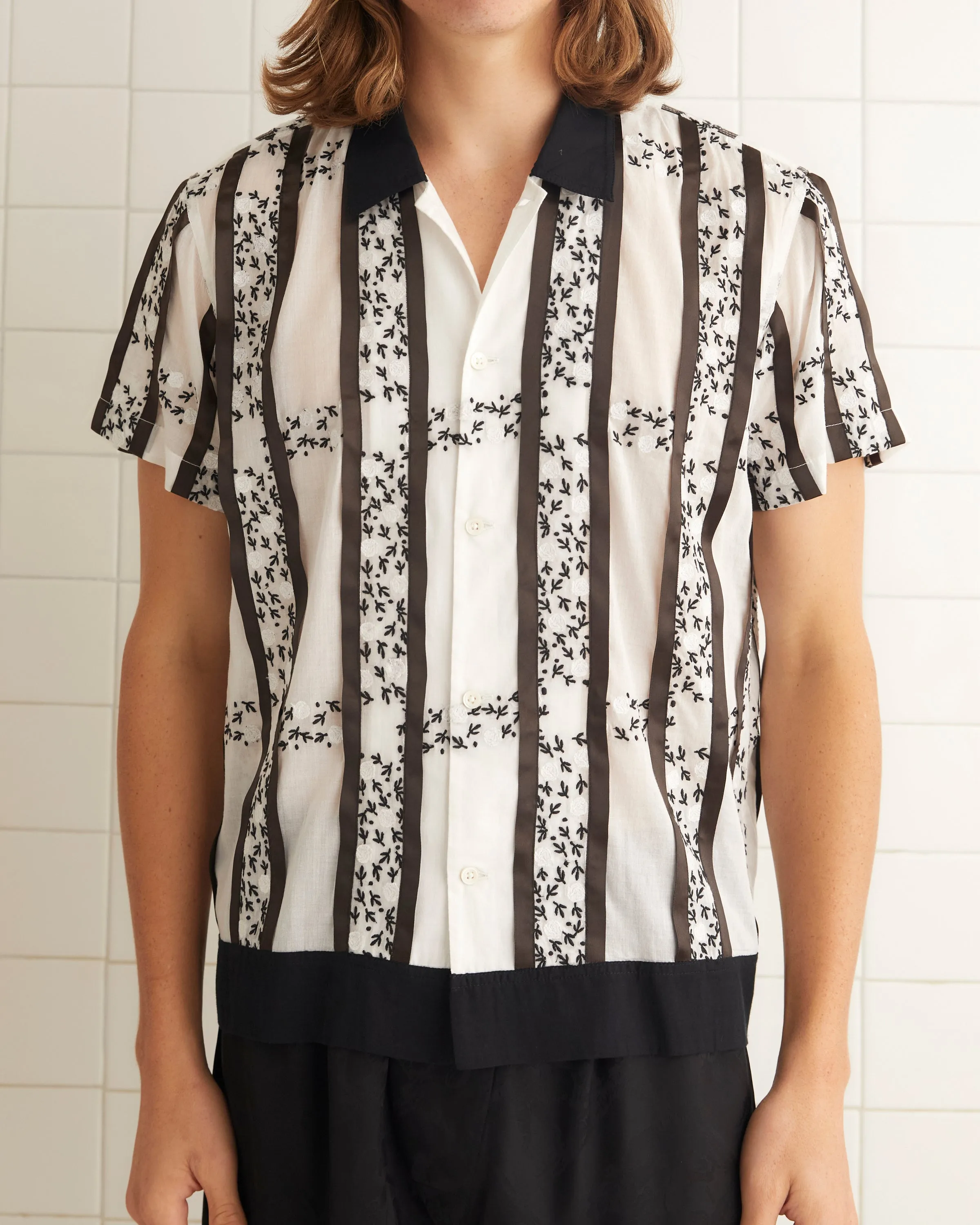 Lattice Sprig Short Sleeve Shirt