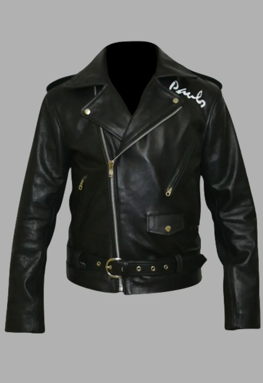 Man's Indiana Jones 4 Mutt Williams Movie Biker Real Leather Jacket Men's