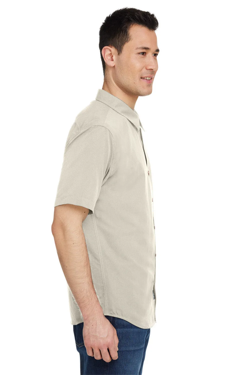 Marmot Mens Aerobora Short Sleeve Button Down Shirt w/ Pocket - Sandbar - Closeout