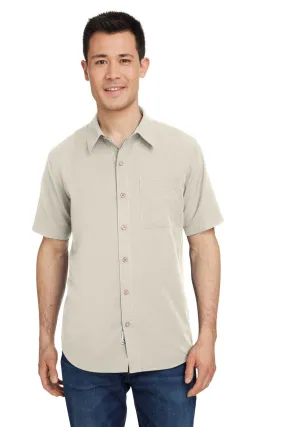 Marmot Mens Aerobora Short Sleeve Button Down Shirt w/ Pocket - Sandbar - Closeout