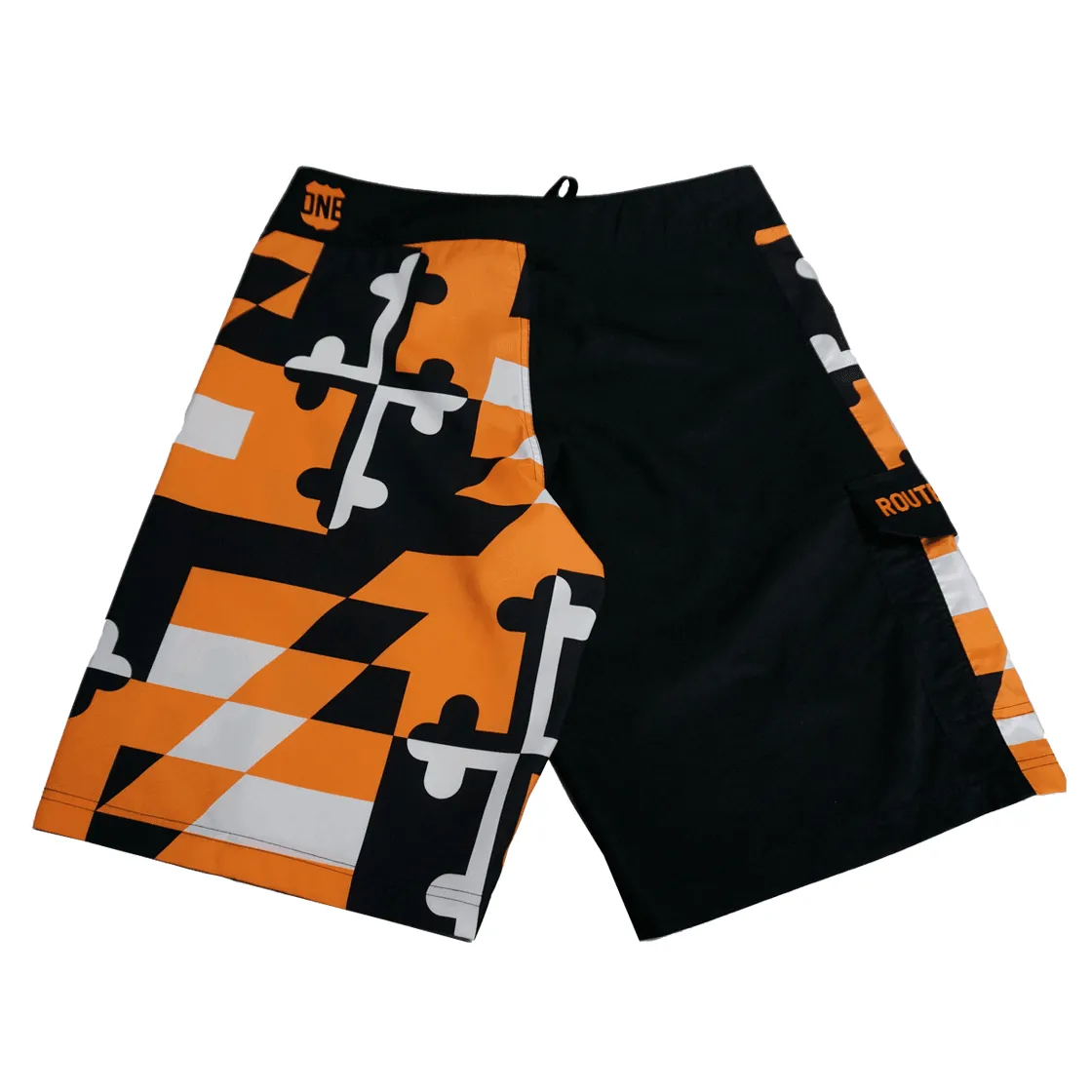 Maryland Flag Black & Orange / Board Shorts