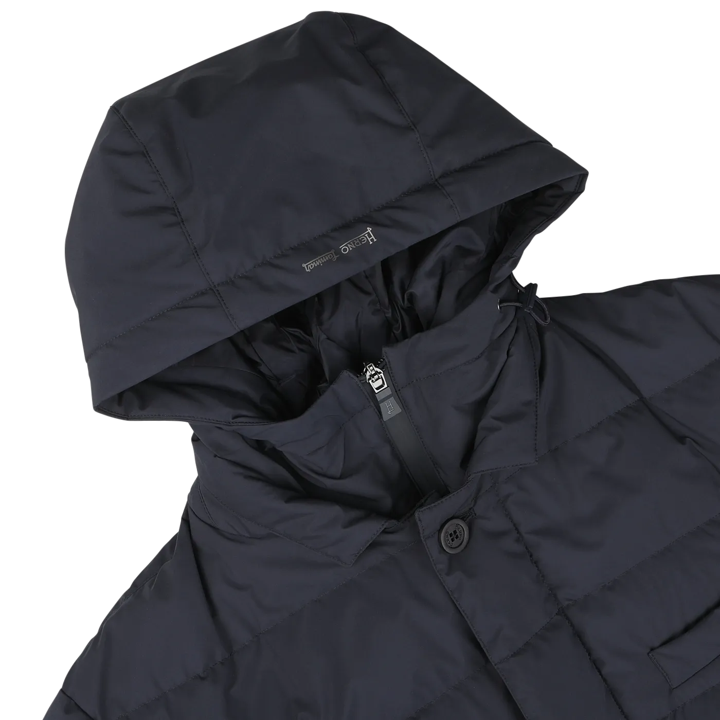 Navy Blue Nylon Gore-Tex Laminar Coat