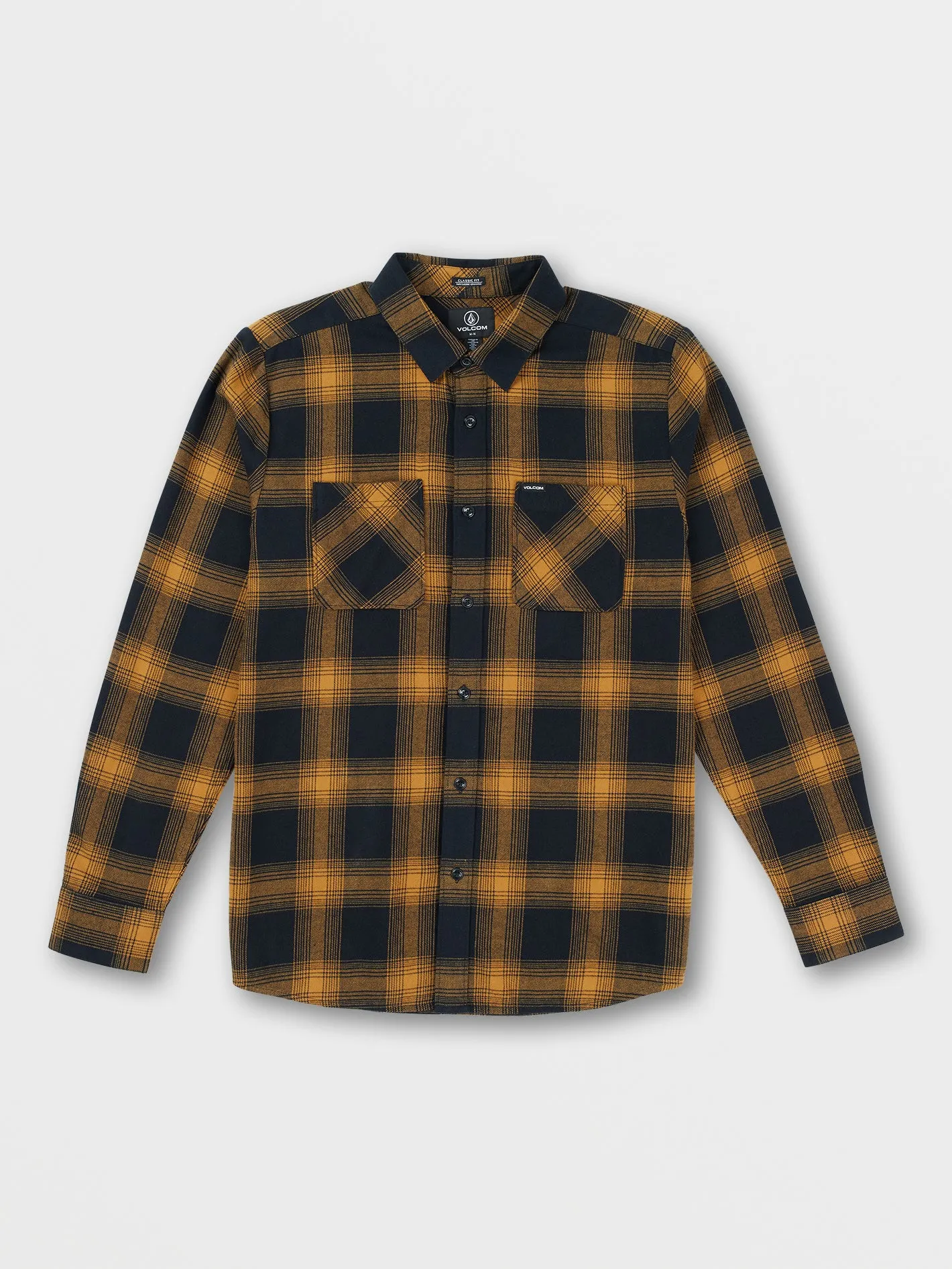 Netastone Long Sleeve Flannel - Rinsed Black