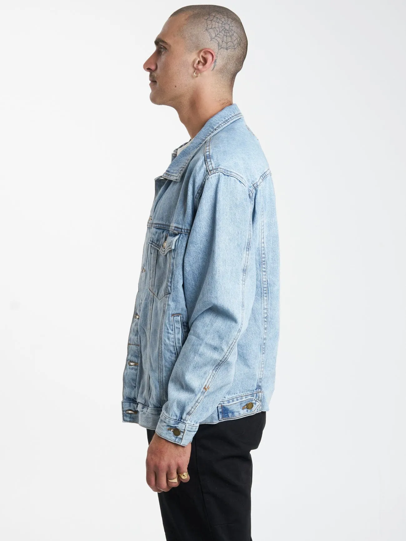 Oversized Wanderer Denim Jacket - Endless Blue