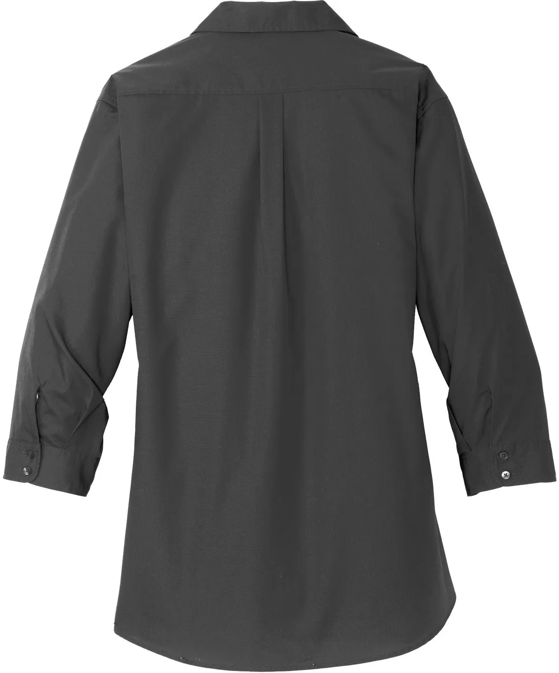 Port Authority Ladies 3/4-Sleeve Carefree Poplin Shirt