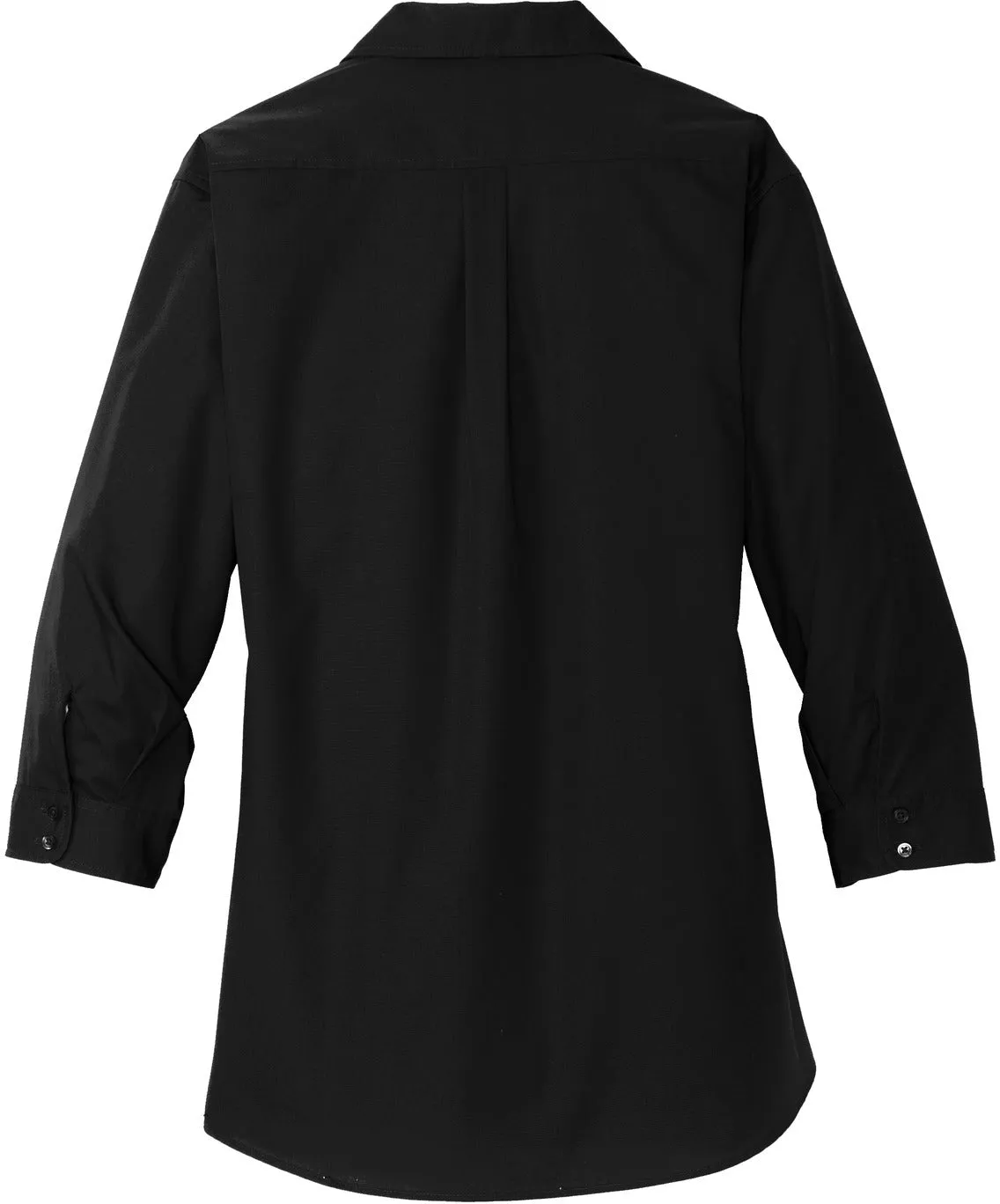 Port Authority Ladies 3/4-Sleeve Carefree Poplin Shirt