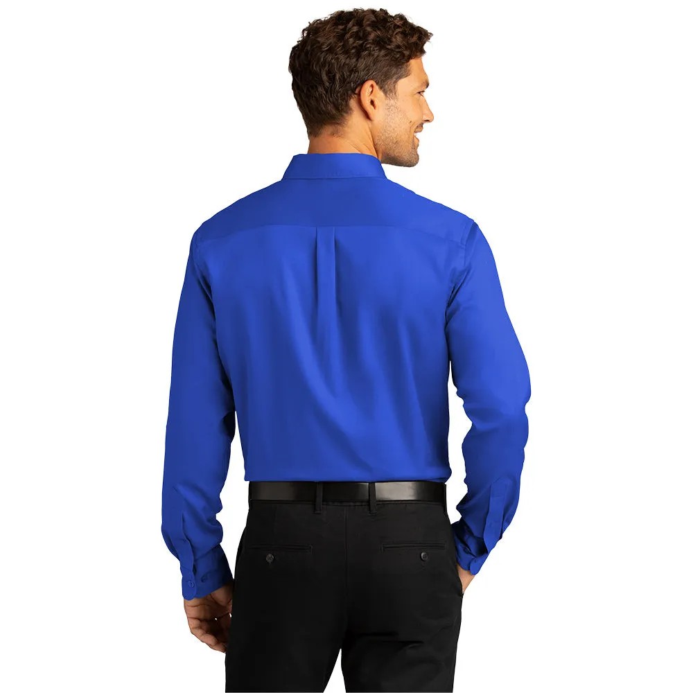 Port Authority® Long Sleeve SuperPro React™ Twill Shirt - True Royal