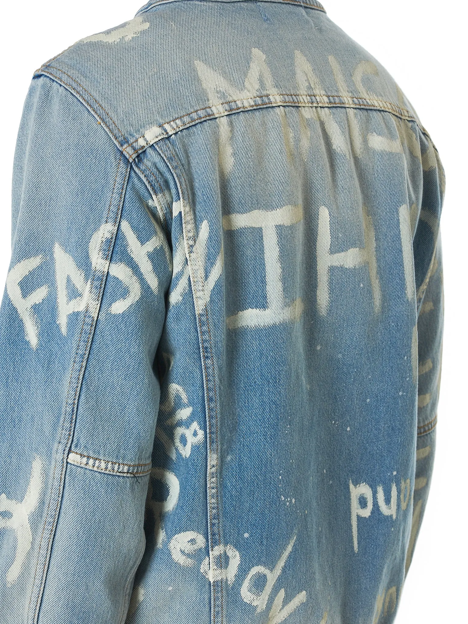 Printed Denim Jacket (NMS18611-DENIM-BLUE)