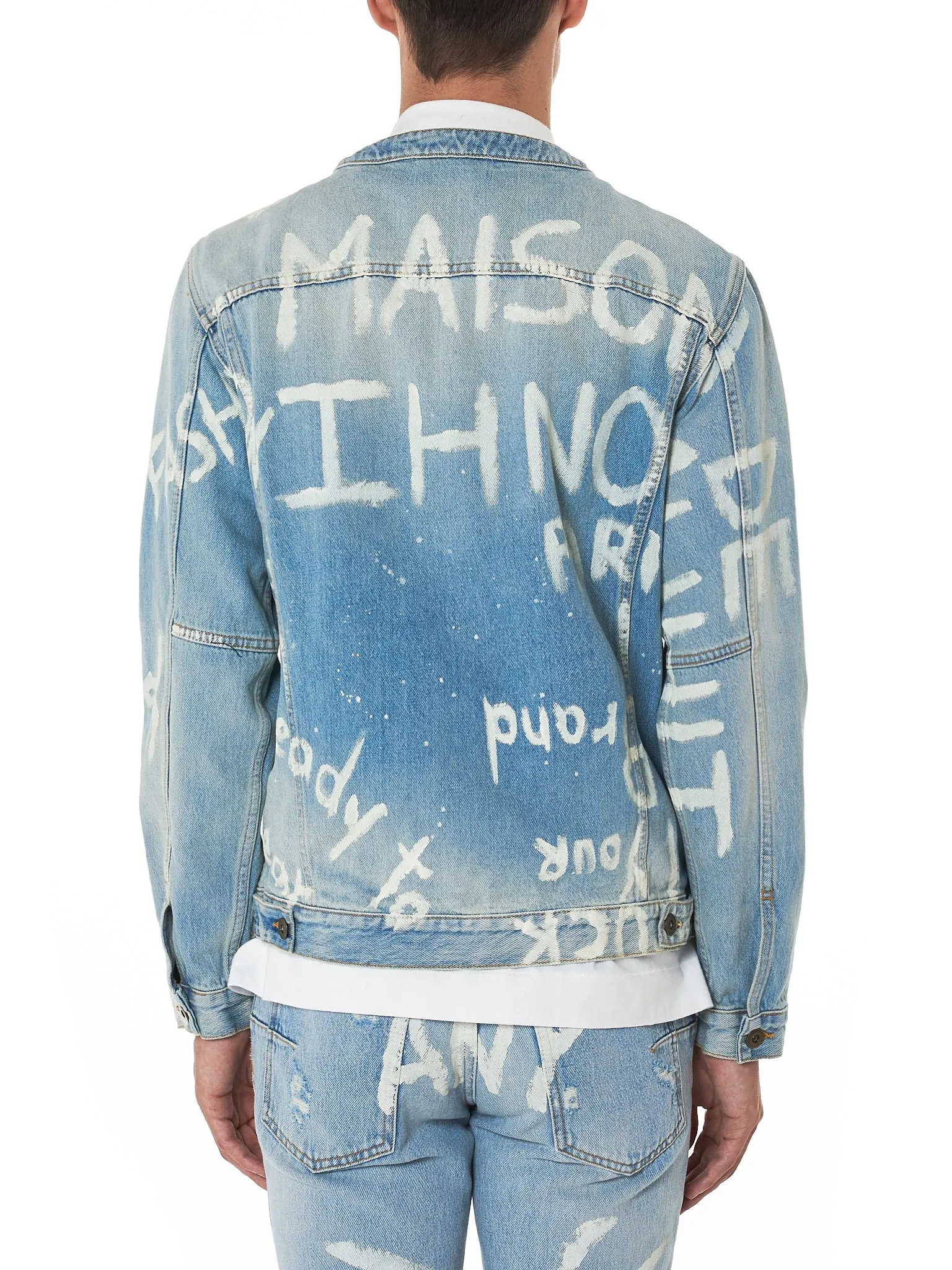 Printed Denim Jacket (NMS18611-DENIM-BLUE)