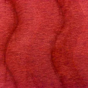 Red-Orange Wave Texture Polyester Faux Fur Knit Fabric