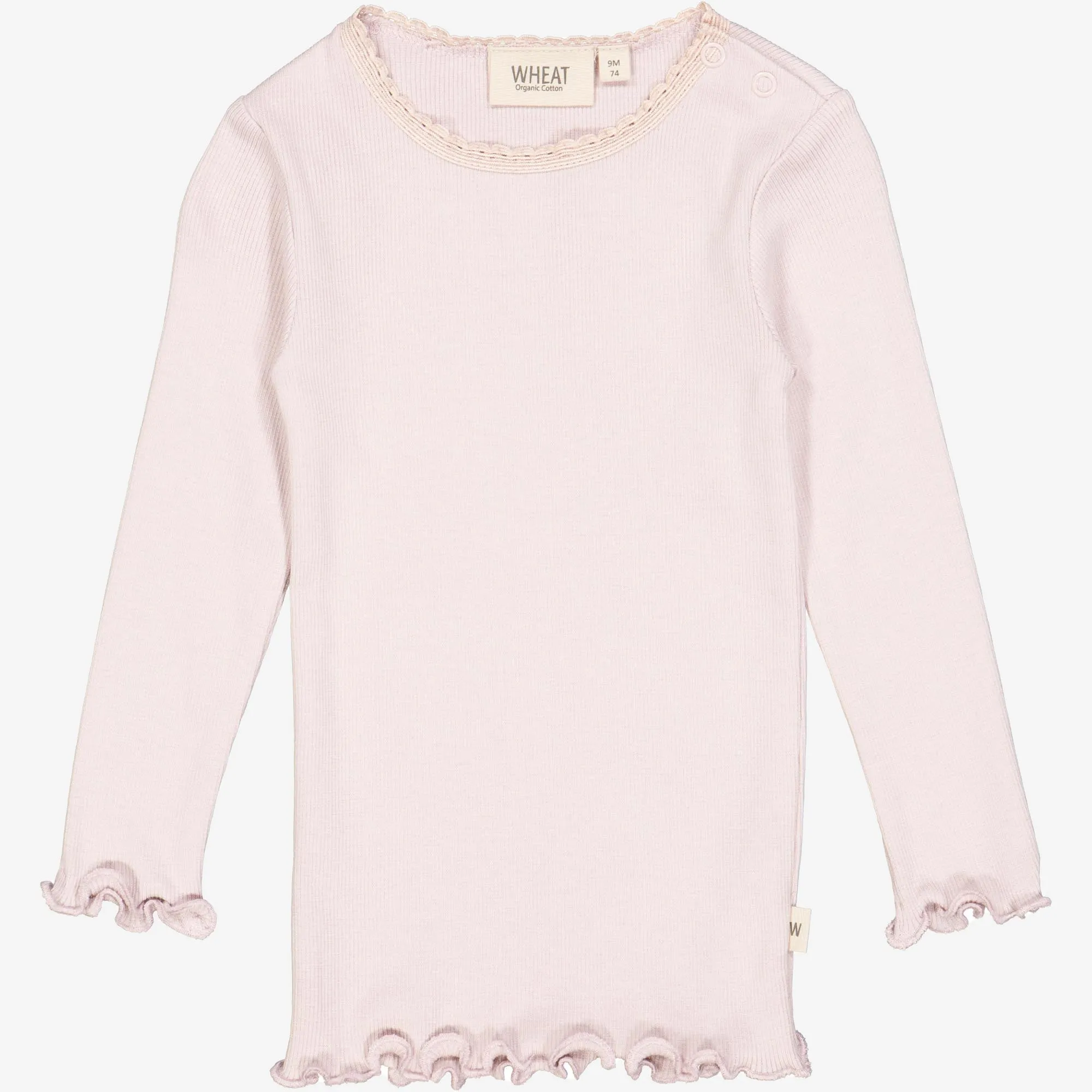 Rib T-Shirt Lace LS | Baby - soft lilac