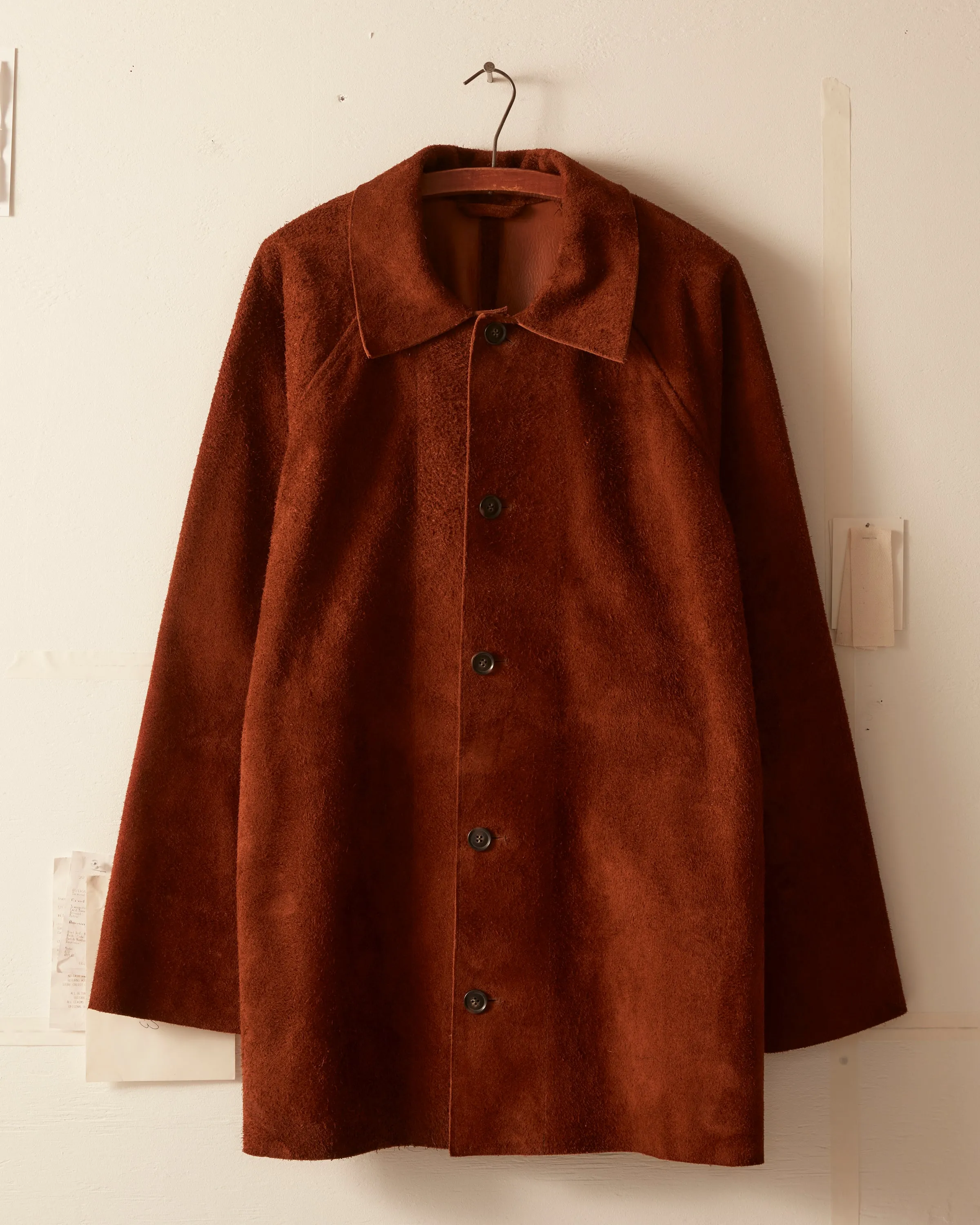 Suede Car Coat