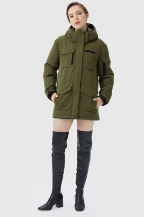 Warm Multiple Pockets Parka Jacket