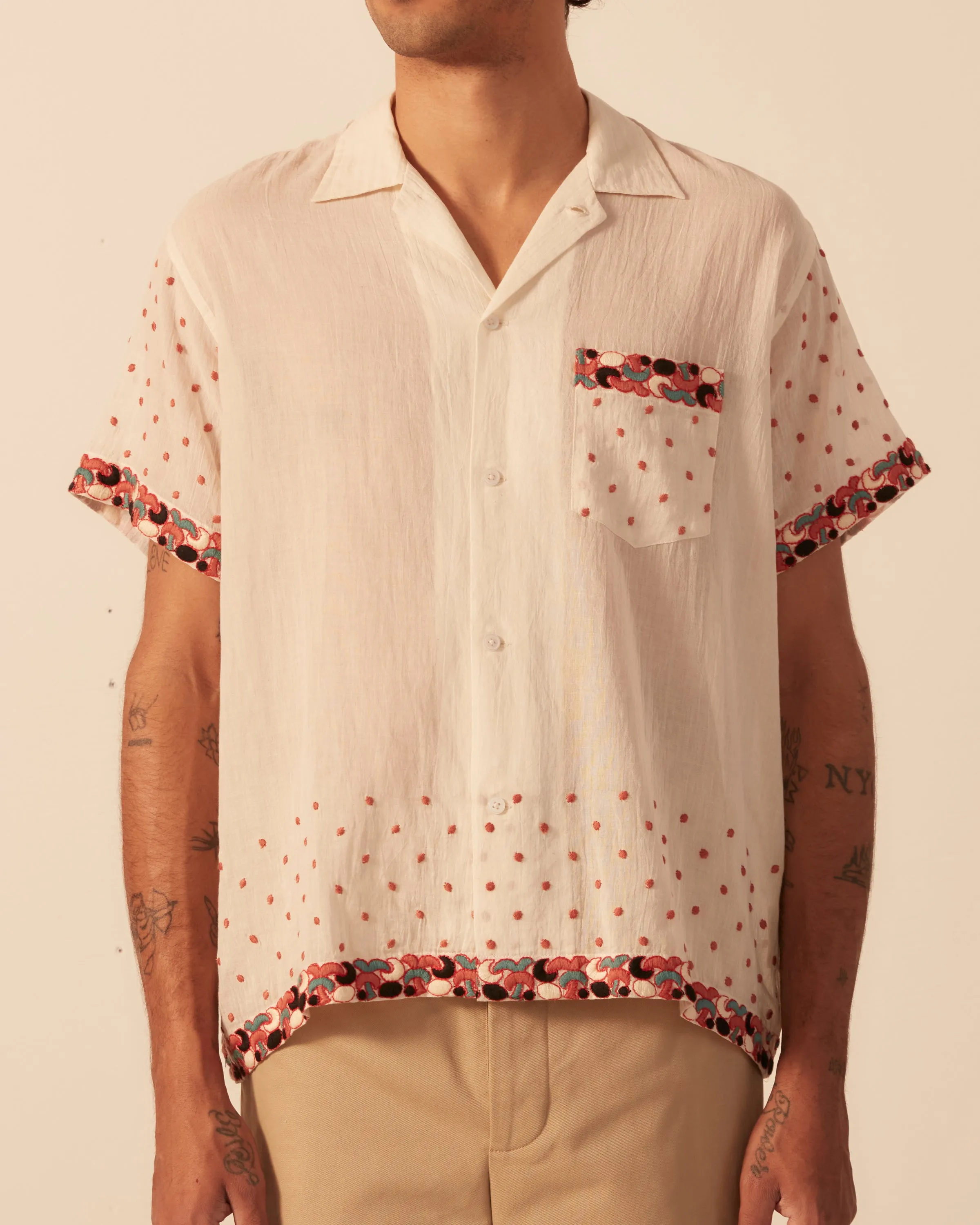 Whirling Dot Short Sleeve Shirt