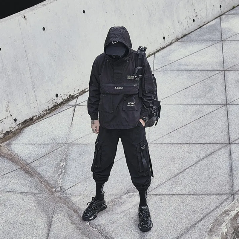 WLS Multipockets Techwear Cargo Hooded Jacket