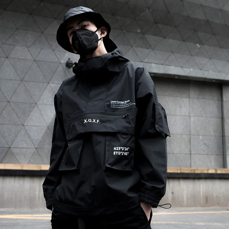 WLS Multipockets Techwear Cargo Hooded Jacket