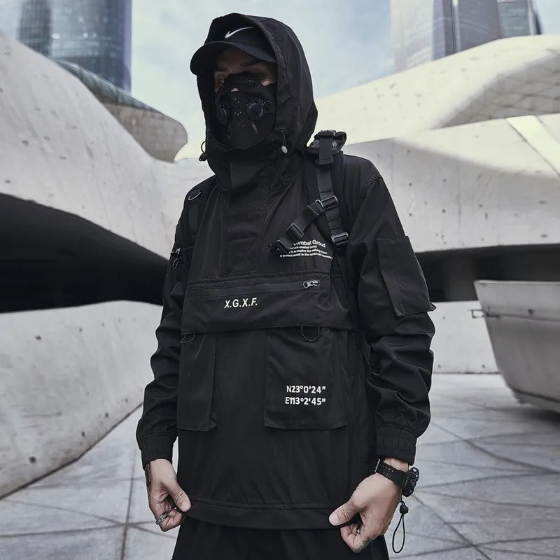 WLS Multipockets Techwear Cargo Hooded Jacket