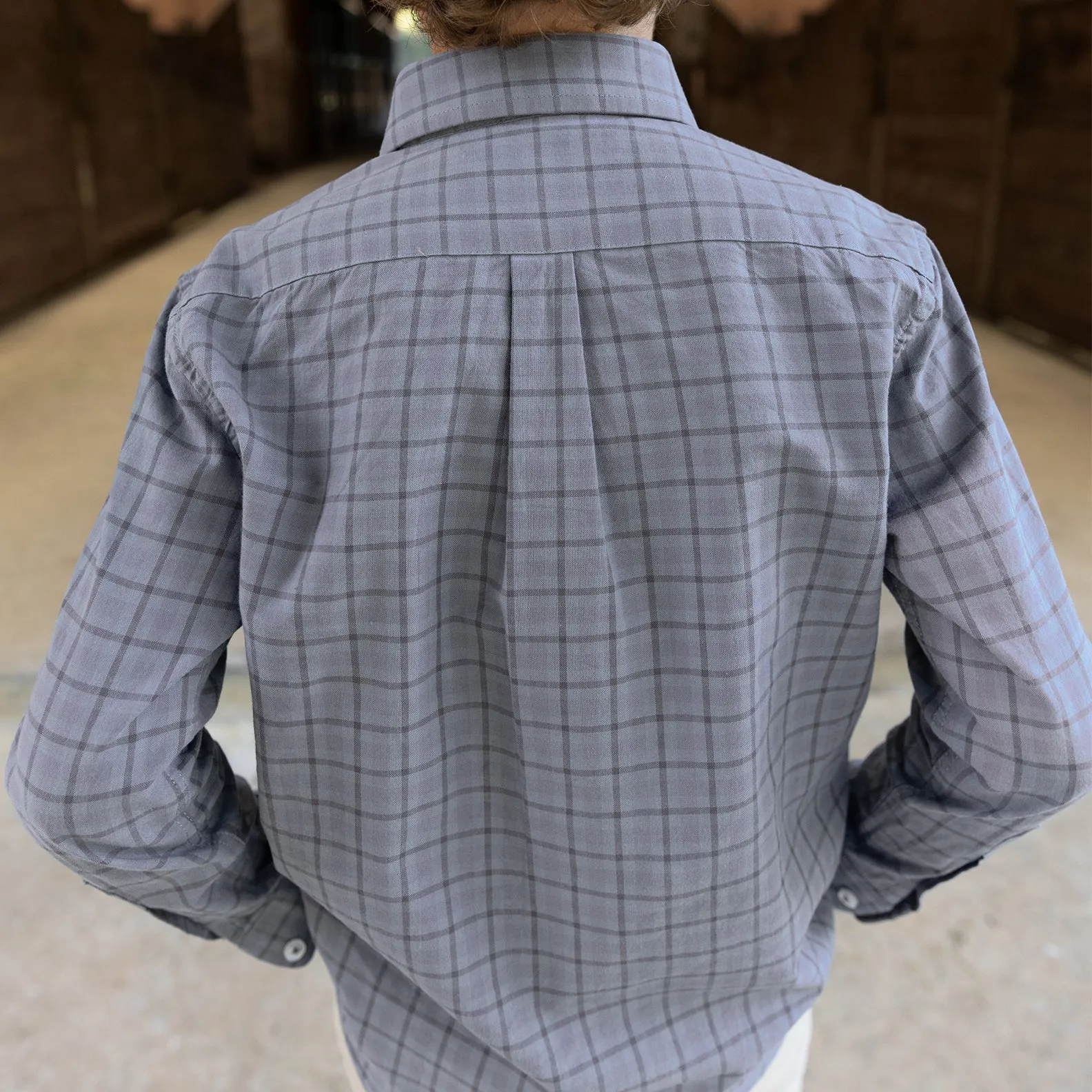 Youth Oak Grove Washed Gingham Dress Shirt