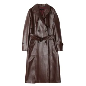 Zuri Faux Leather Trench Coat - 2 Colors