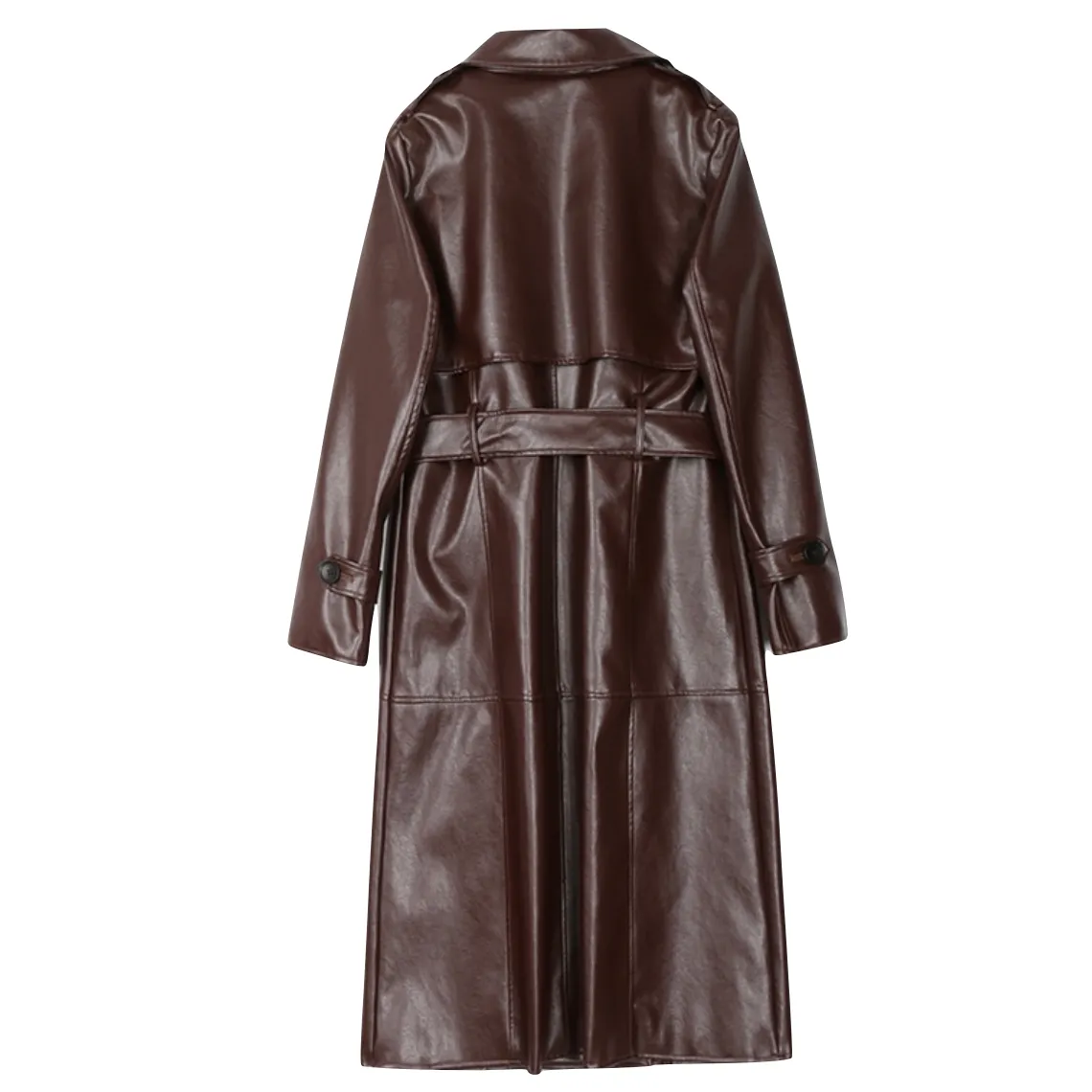 Zuri Faux Leather Trench Coat - 2 Colors